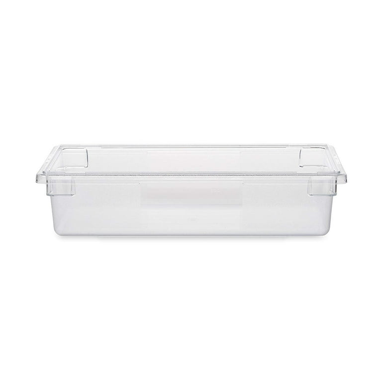 Food/Tote Boxes, 8.5 gal, 26 x 18 x 6, White, Plastic Food/Tote Boxes, 8.5 gal, 26 x 18 x 6, White, Plastic