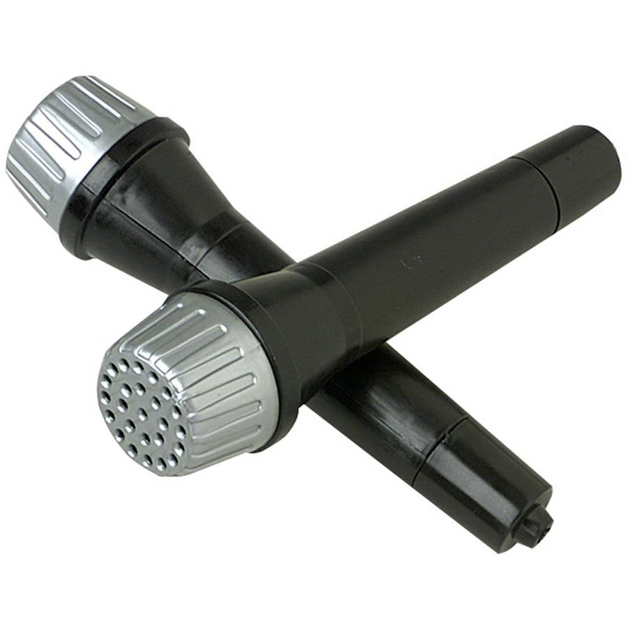 Black Plastic Microphones, 8pk