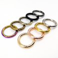 thumbnail image 3 of Anillo redondo de puerta de resorte de Metal, bolso de cuero que se puede abrir, correa de cinturón, hebilla, llavero, colgante de equipaje, cadena para perro, cierre a presión, gancho de Clip, 3 of 5