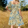 thumbnail image 3 of Minoan Fresco Motifs Pattern Sleeveless Dress cute dress dress women elegant luxury, 3 of 6