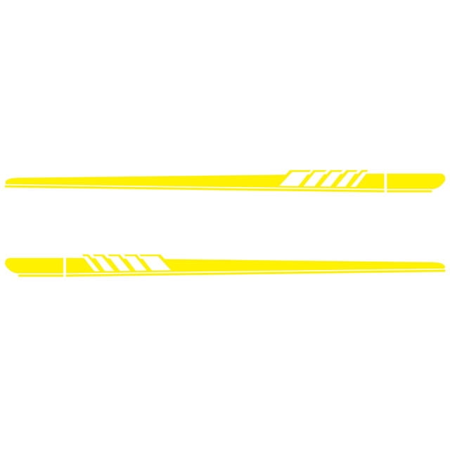 Pegatinas Elegantes Para La Cintura Del Coche, Pegatina De Vehículo Universal Para Coche, Camión, Coche Deportivo, Rayas Largas, Lado Del Coche, Modificación Blanca Methold VI009247-03