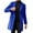 Blue, variant on Clearance Men's Casual Jackets,Men Slim Winter Coat Lapel Collar Long Sleeve Padded Leather Jacket Vintage Thicken Coat Sheepskin Jacket