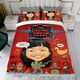 thumbnail image 4 of La Compañía Eléctrica Conjunto de sábanas temático, trío de piezas, cómodo y amigable con la piel, diseño único, regalo de decoración para el hogar para familiares, amigos y fans, 90 cm * 190 cm, 4 of 6