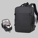 thumbnail image 2 of Mochila para portátil, mochila universitaria, con puerto de carga USB, bolsa de equipaje portátil, bolsa para computadora para oficina, avión, viaje d, 2 of 9