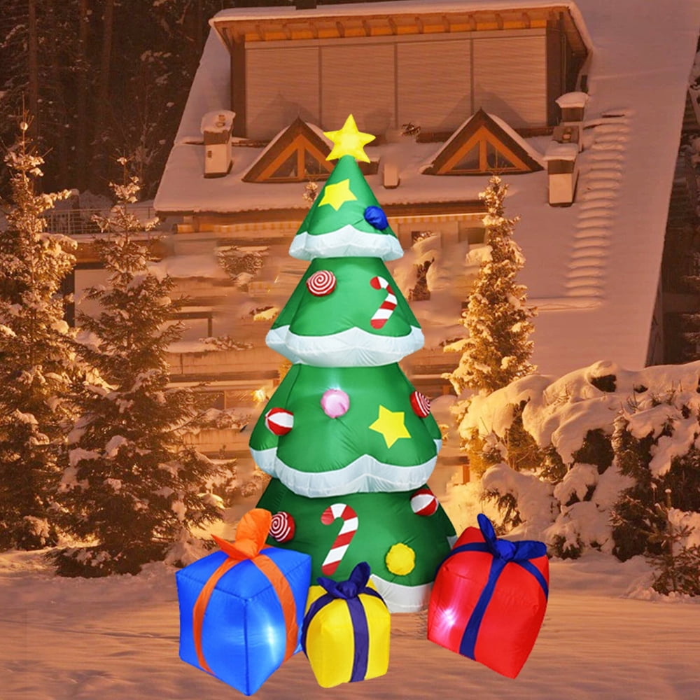 5 Ft Height Christmas Inflatables Tree Decorations, Blow Up Yard Decoration Clearance With Led Lights Built-In For Holiday/Party/Yard/Garden - Walmart .Com