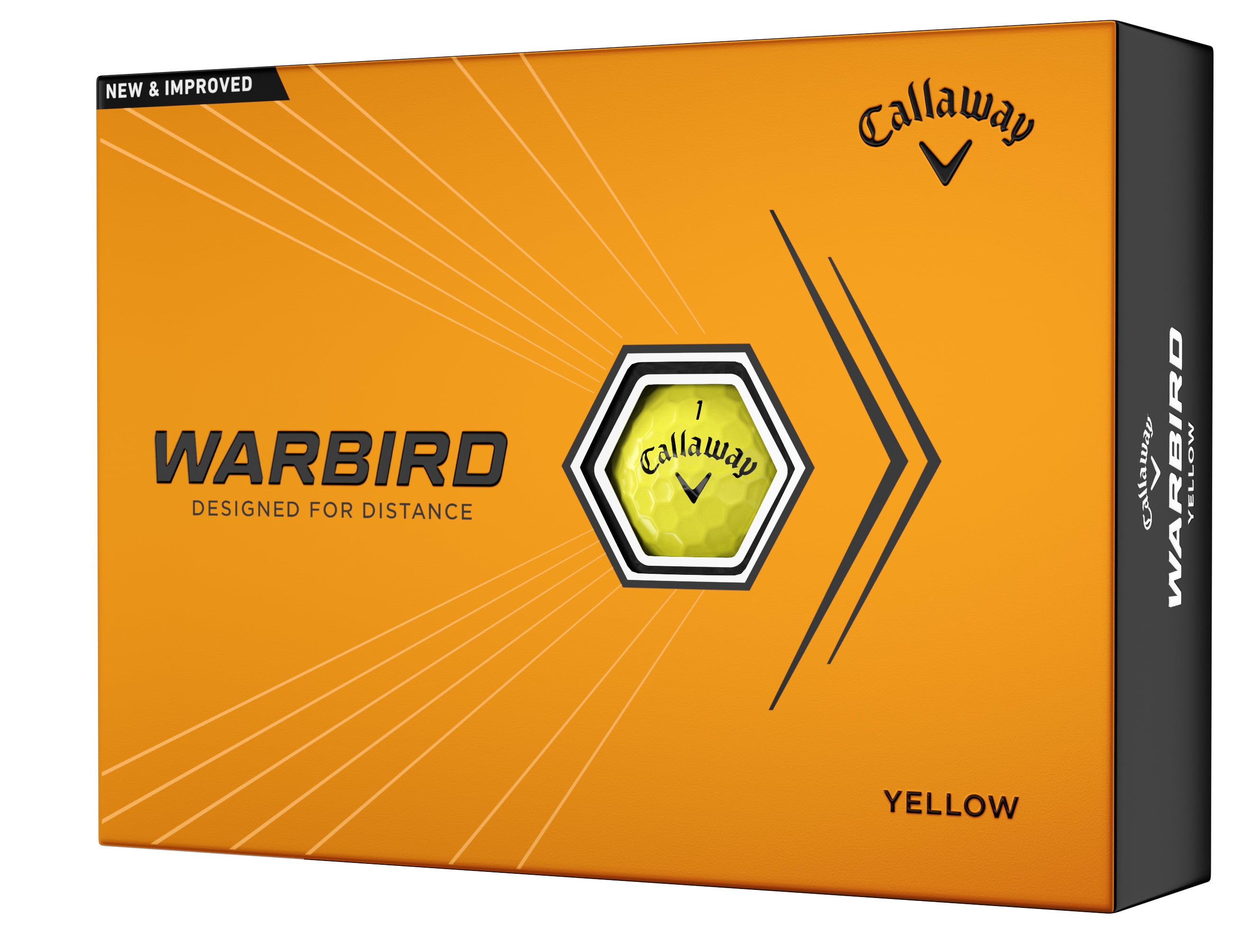 Callaway Golf 2023 Warbird Golf Ball-Yellow 12pk - Walmart.com