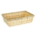 thumbnail image 2 of Food Serving Basket Bread Basket Snacks Egg Sundries Multipurpose Storage Basket Bamboo Storage Bin for Countertops Office Bathroom Cabinets 28cmx18cmx8cm, 2 of 9