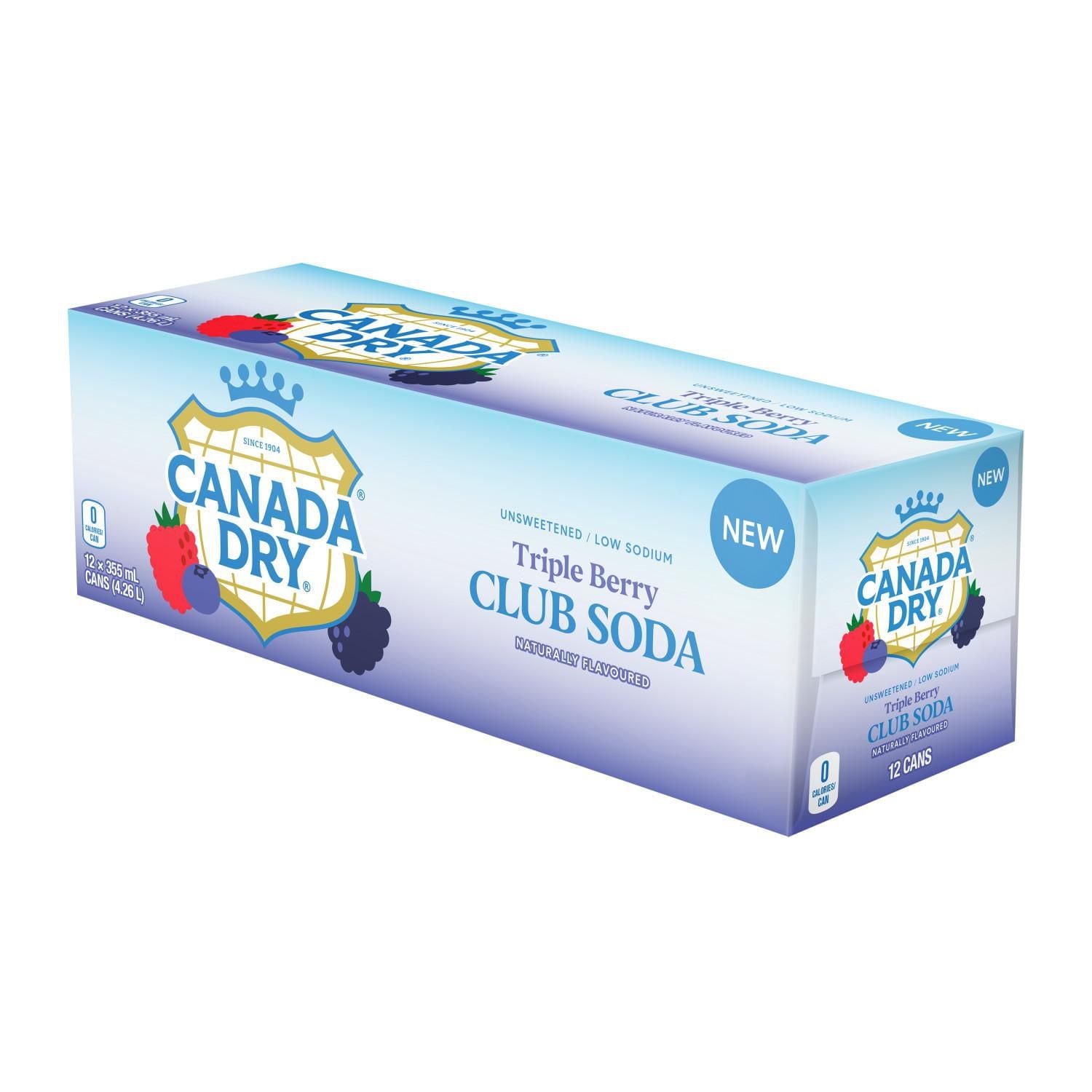 Le Soda Club Aux Petits Fruits CD Fridge Pack Canettes,355 mL, 12 Pack