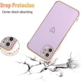 thumbnail image 5 of for iPhone 11 Case, Slim Shockproof Electroplated iPhone 11 Protective Phone Case, Purple, 5 of 10