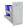 thumbnail image 2 of Alfresco 20-Inch Stainless Steel Soft-Close Dual Trash Center/Recycling Bin - AXE-TC2D-SC, 2 of 2