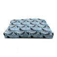 thumbnail image 4 of Narwhal Pet House, Arctic Giant Sea Mammals Orca White Whale Narwhal Sketch Ocean Fauna, Outdoor & Indoor Portable Dog Kennel with Pillow and Cover, 5 Sizes, Blue Dark Coral Black, by Ambesonne, 4 of 5
