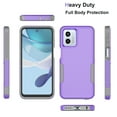thumbnail image 5 of For Moto G 5G 2023 / Moto G (2023 Only) / XT2313 Case, 2 in 1 Heavy Duty Armor Shockproof Cases,Hisdou Hybrid Dual Layer Rubber Drop Protection Grip Plastic Bumper Sturdy Phone Cover -Purple, 5 of 6