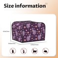 thumbnail image 4 of KLL Snake And Flower Print 4 Slice Toaster Dust Covers Kitchen Small Appliance Cover with 2 Pockets,Can hold Jam Spreader Knife & Toaster Tongs (12.4 x 10.6 x 8.2), 4 of 6