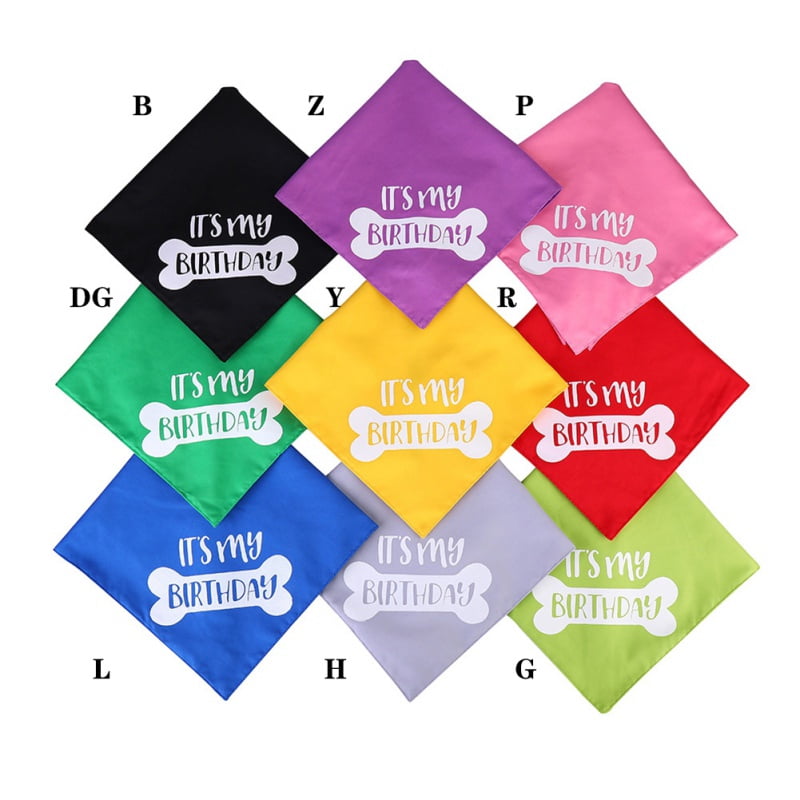 Pets Dog Puppy Bib Saliva Towel Triangle Towel Adjustable Bone Pattern Doggie Scarf Necktie Supplies