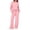 Pink #4, variant on DORKASM Womens 2 Piece Sets Mock Neck Long Sleeve Tops Wide Leg Pants Lounge Set Vacation Travel Fall Outfits Tracksuit Khaki 2XL