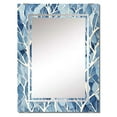 thumbnail image 2 of Designart "Windy Beauty in White & Blue Trees III" Tree Oversized Wall Mirror - Country Landscapes Bathroom Wall Mirror Decor - Multiple Color Options, 2 of 6