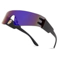 thumbnail image 1 of Gafas de Sol FEISEDY Sin Montura Y2K Futuristas Envolventes B2927, 1 of 8
