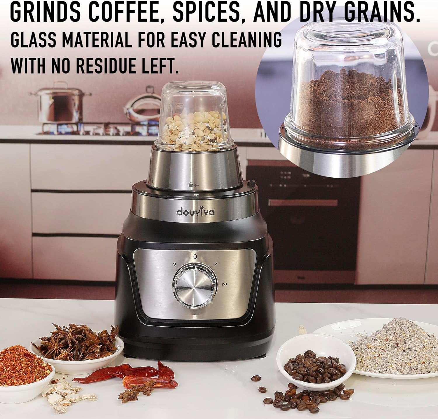 Blender & Food Processor Combo 1000W, 68oz Processor Bowl,24oz To-Go Lid Cup, for Smoothies/Shakes/Mixing/Shredding/Slicing/Chopping/Dough/Grinder, Black