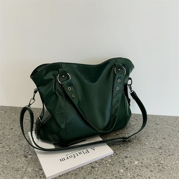 Bolsa de mano de piel sintética, bandolera de gran tamaño, Color sólido, suave, para viaje, para mujer Ndcxsfigh Para Estrenar