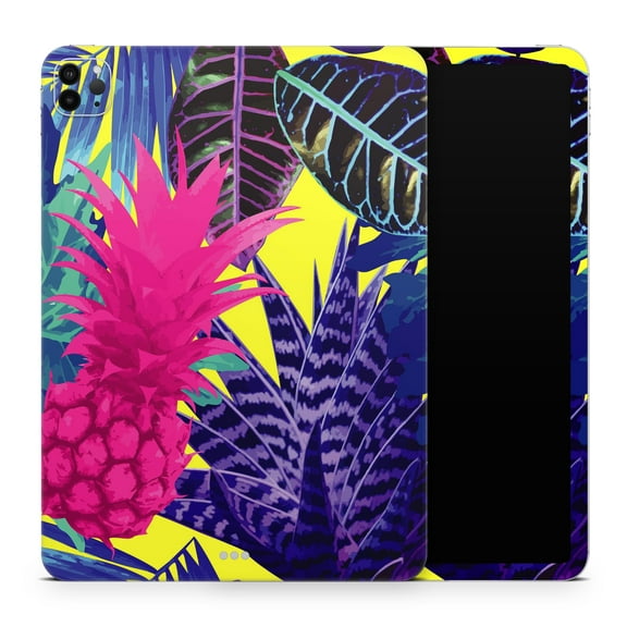 DesignSkinz Hype Flourescent Summer Pineapple Pattern Full-Body Skin Decal Wrap Cover for iPad (A1219/A1337)