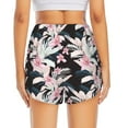thumbnail image 4 of Goofa Orchids Flowers Printed Women 2 in 1 Running Shorts,Quick Dry Athletic Workout Shorts,High Waisted Athletic Shorts with Liner Pockets-X-Large, 4 of 9