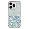 thumbnail image 4 of Compatible with iPhone 12 Pro Max Bling Case Glow in The Dark Noctiluncent Fluorescent Luminous Phone Case Women Girls Girly Glitter Sparkling Slim Soft TPU Bumper Protective Cover,White, 4 of 6