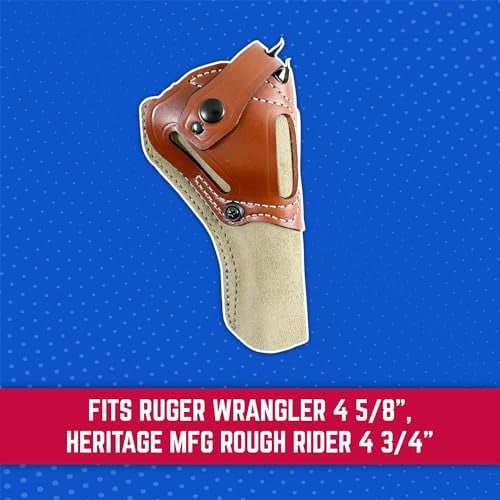 New Ambidextrous Leather Wild Hog Holster, 7"