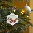 thumbnail image 7 of 3drose, Hugs and Kisses Romantic Hearts - Art, 3 inch Snowflake Porcelain Ornament, 7 of 7