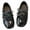 a-Black105, variant on VNKIDY Girls Solid Color Patent Leather Mary Jane Shoes With Double Bow Decorative Lace Up Front Round Toe Soft Lining Anti‑Skid Sole Shoes For Toddler Kids Daily Wear Black 2-2.5Years
