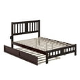 thumbnail image 2 of AFI Tahoe Full Wood Platform Bed with Headboard Footboard & Twin Trundle, Espresso, 2 of 8