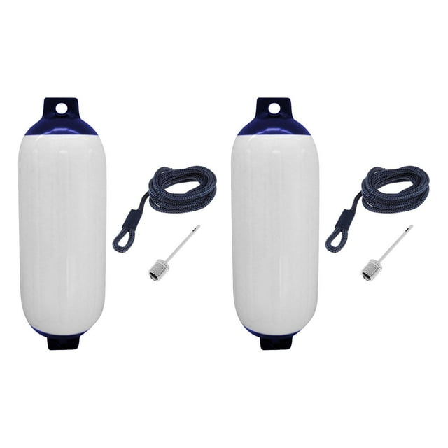 2x Garde-Boue avec Corde et Buse de Protection pour Bateau Rapide