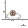 thumbnail image 5 of Sterling Silver & 14k Created Ruby Ring, 5 of 9