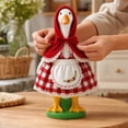 thumbnail image 5 of Eagokdc Fall Porch Goose Costume for 23" Plastic Cement Goose Statue, Christmas Garden Goose Clothes Dress for Holiday Patio Yard Lawn Decor, 5 of 6