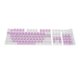 thumbnail image 2 of Juego de teclas de teclado mecánico 108 piezas Teclas de teclado Fácil de instalar Teclas retroiluminadas de dos colores para teclados mecánicos 104 Blanco Púrpura Claro CUTICAT Teclas, 2 of 8