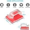 thumbnail image 5 of Adhesive Cable Clips Clear (45 PCS, Small), Upgraded Wire for Electric Wires, Christmas Outdoor Light Clips, Wall Cord Holders Ethernet Management Under Desk, 5 of 5