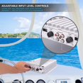 thumbnail image 4 of Amplificador marino Pyle Hydra Elite Series, 400 W, 4 canales, resistente al agua, 4 of 7