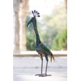 thumbnail image 3 of De Kulture Handcrafted Recycled Iron Peacock Decorative Collectible Figurine Showpiece Beautify Home Office Holiday Décor, 5X5.5X19 (LWH) Inches, 3 of 5