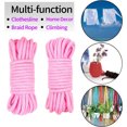 thumbnail image 5 of 1 Pack Soft Cotton Rope Cord,Casewin 1PCS 10 M/33 Feet 8 MM All Purpose Rope Craft Rope Thick Cotton Twisted Cord (Pink), 5 of 6
