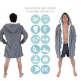 thumbnail image 3 of Parka Toalla Deportiva para Adultos, Unisex, Impermeable, interior de toalla., 3 of 5