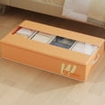 thumbnail image 1 of Openpig Foldable Under Bed Storage with Clear Window and Handles, Large Capacity Bedding Storage Bin, Space-saving Breathable Organizer Bags for Dorm Room, Sweaters, 1 of 3