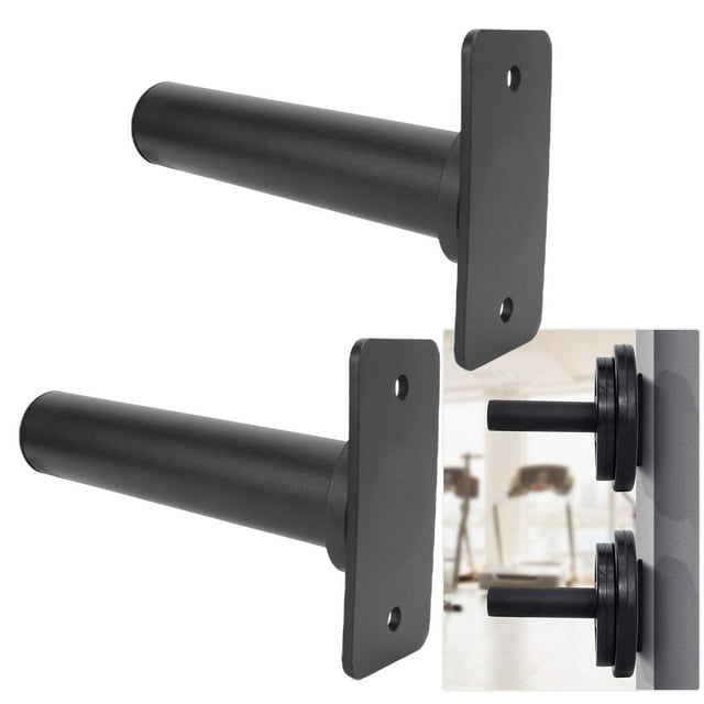 Weight Plate Rack, Space Saving Design Rubber Pads Clever Design Steel Barbell Holder for Gym for Fitness Enthusiast