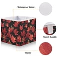 thumbnail image 3 of Foldable Fabric Storage Bin Home Cubes Clothing Organizer Bins Large Collapsible Box Basket for Home Organizer Maple Leaves and Fireflies, 3 of 8