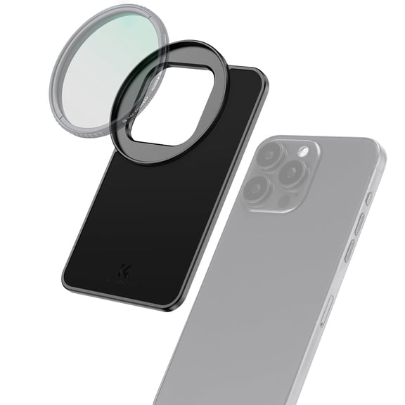 K&F CONCEPT 6.7 inch Magnetic Lens Filter Mount Adapter for 67mm Threaded Filters, Compatible with iPhone 16/15/14/13/12 Pro Max, 16/15/14 Plus (Filter Not Included)