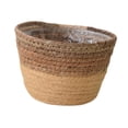 thumbnail image 4 of Bin de almacenamiento decorativo de cesta de planta tejida para balcón de interior de dormitorio al aire libre S, 4 of 8