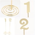 thumbnail image 3 of GOOHOCHY 2Ud Soportes De Metal Dorados Para Cartas Y Fotos Números Para En Decorativos, 3 of 8