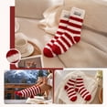 thumbnail image 3 of Busydd 6‑Pack Christmas Socks for Women Winter Fashion Thermal Warm Socks Comfortable Casual Holiday Fuzzy Cotton Socks, 3 of 5