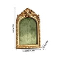 thumbnail image 3 of Gumesh 5x7 Picture Frame Vintage Gold Frames, Antique Gold Ornate Resin Photo Frame with Glass Front for Tabletop and Wall Mounting, Arched Picture Frame for Home Decor, 3 of 6