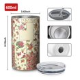 thumbnail image 4 of 20oz Coffee Tumblers Pioneer Flower Stainless Steel Vacuum Insulated Travel Tumbler Coffee Cups Mug with Lid and Straw with Cleaning Brush for Cold & Hot Drinks, 4 of 5