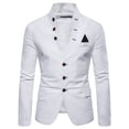 thumbnail image 1 of Traje decorativo de múltiples botones de moda para hombre de primavera con código europeo, traje de cuello alto con personalidad para hombre, 1 of 5