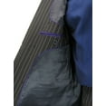 thumbnail image 5 of Sharp Luxurious 2pc Men's Double Breasted Pinstripe Suit w/1 Pair of Socks - Charcoal Gray 46S, 5 of 5